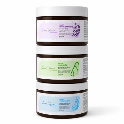 Kit Cronograma Capilar 3 Passos Fino Cheiro (3 Máscaras 300ml)