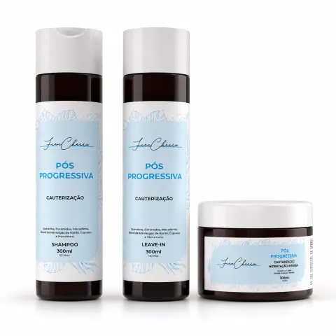 Kit Pós Progressiva Manutenção Fino Cheiro (Shampoo + Máscara + Leave-in 300ml)
