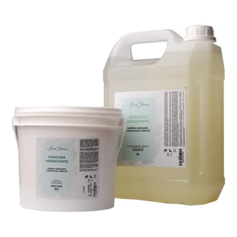 Kit Shampoo Hidratante Lavatório 5L + Máscara Lavatório 2kg Fino Cheiro